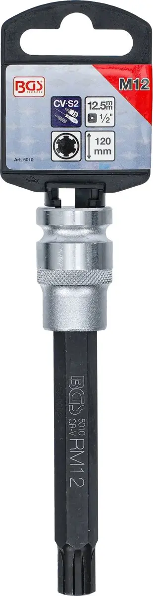 BGS technic 5010 Dopsleutelbit M12 - 120mm - 1/2 RIBE - afbeelding 3 van 4