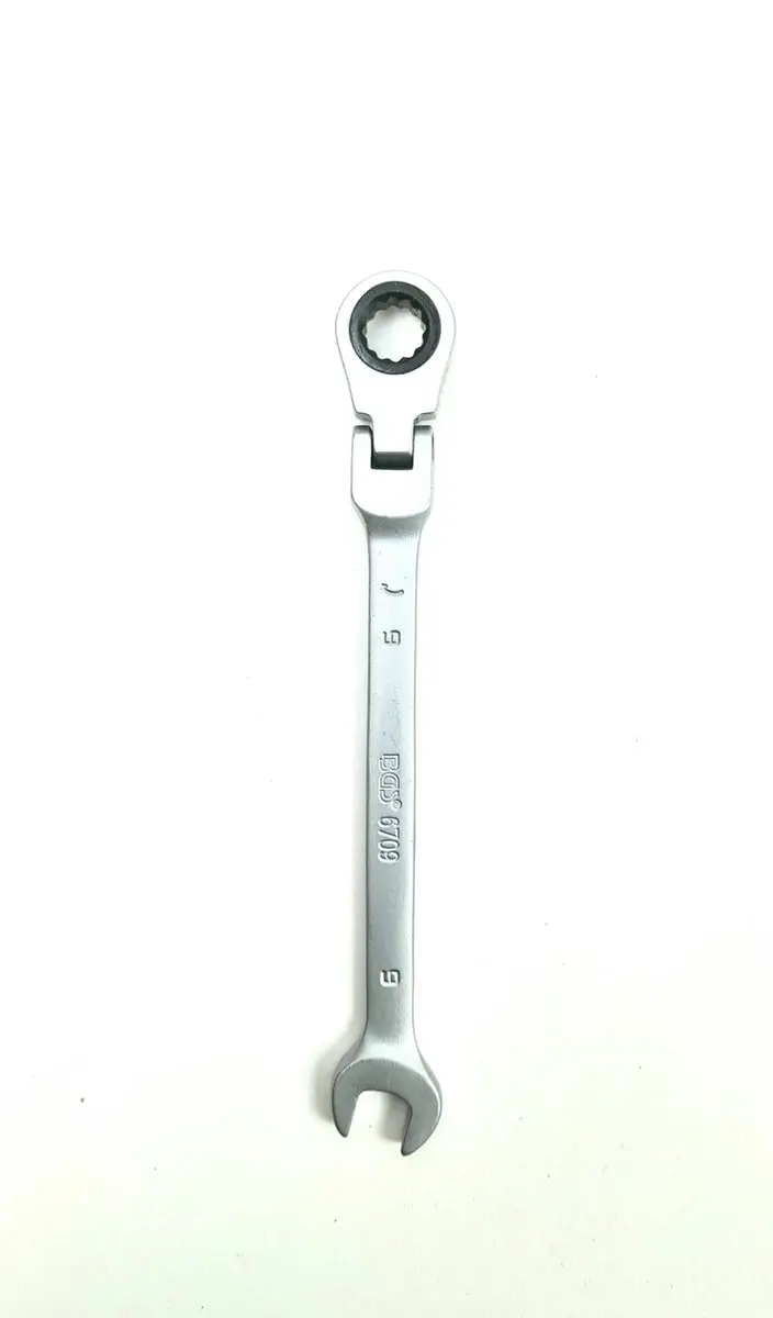 BGS technic 6709 Ratelring Steeksleutel Buigbaar 9 mm