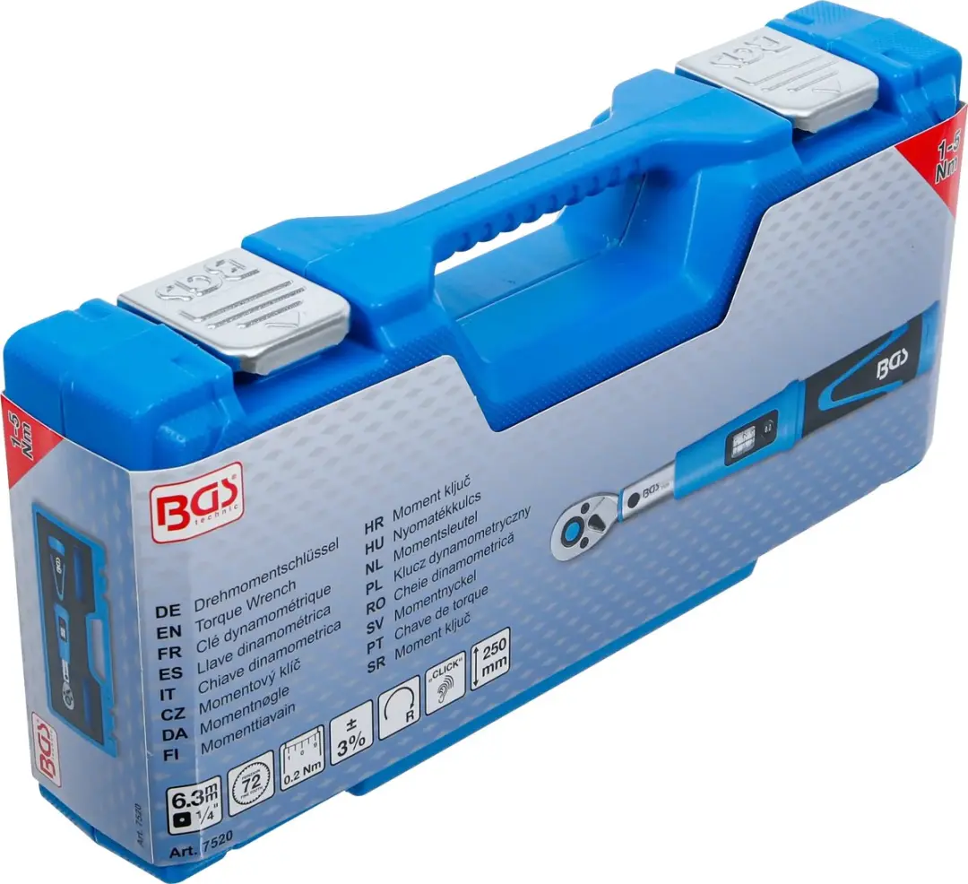 BGS technic Momentsleutel 1/4 1-5 Nm