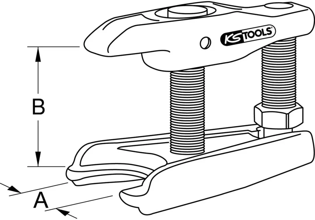 KS Tools 450.0070 Kogelgewrichtentrekker - 32mm - afbeelding 2 van 5