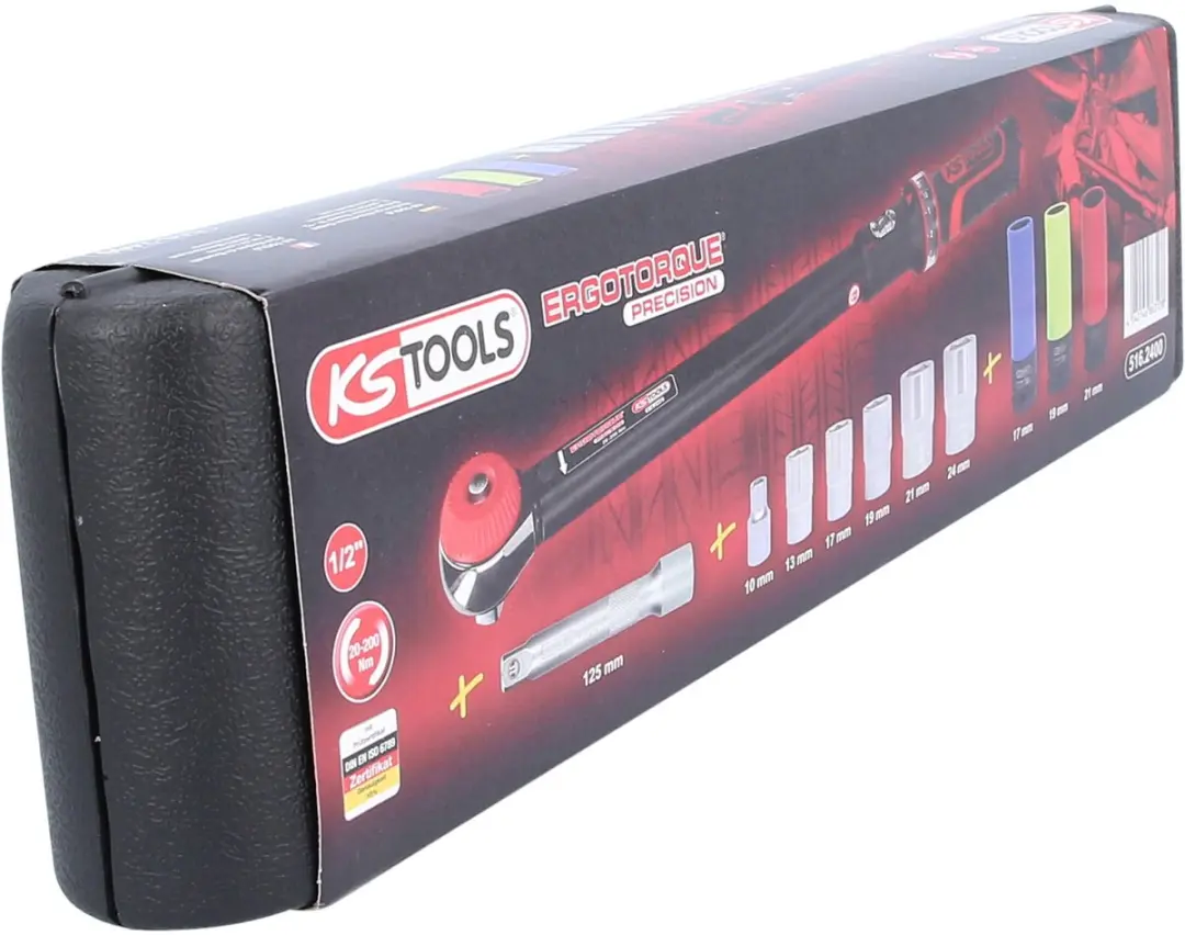 KS Tools ERGOTORQUE precision Momentsleutelset 1/2" 20-200 Nm - afbeelding 3 van 6