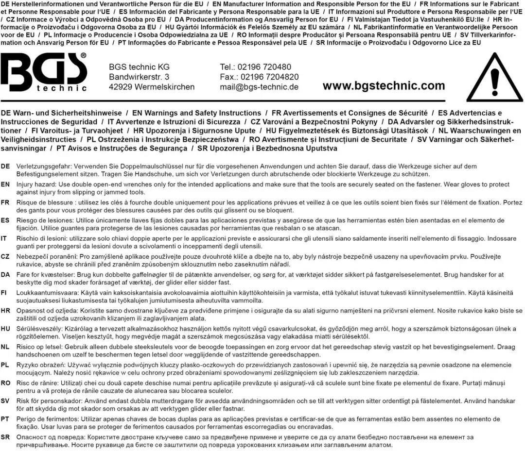 BGS technic 30612 Steeksleutel 12 x 13 mm - afbeelding 3 van 3