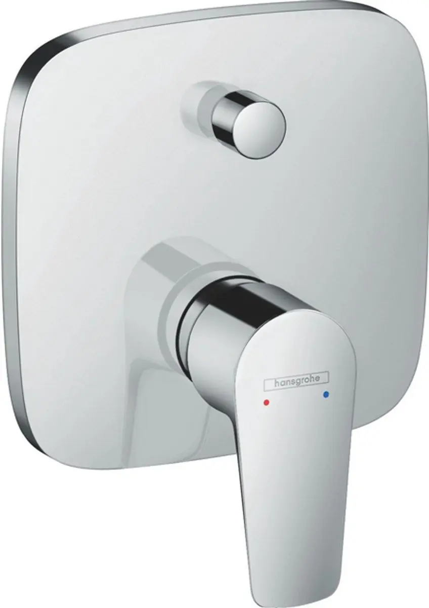 hansgrohe Talis E - Badmengkraan - Opbouw - Ééngreeps bediening - Mat Zwart - afbeelding 4 van 5