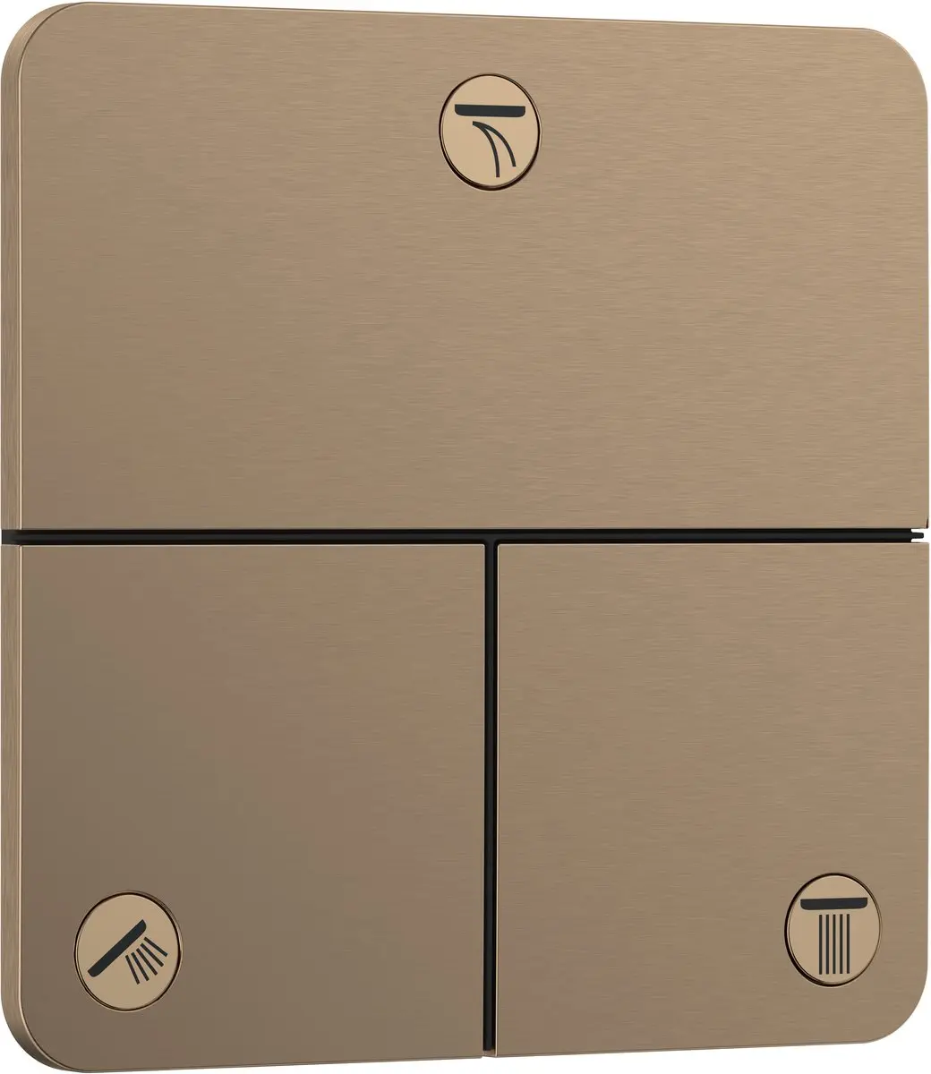 Hansgrohe ShowerSelect Comfort Q 15587140 Stopkraan - Brons - afbeelding 2 van 3