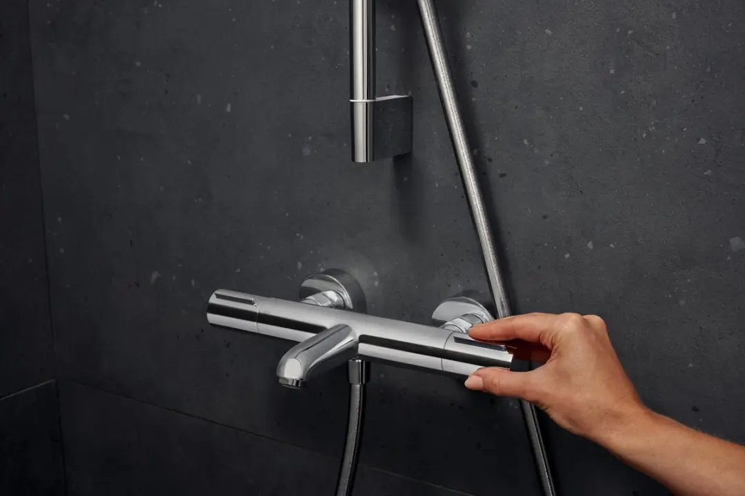 Hansgrohe Ecostat Element Opbouw Badthermostaat - Chroom - afbeelding 5 van 6