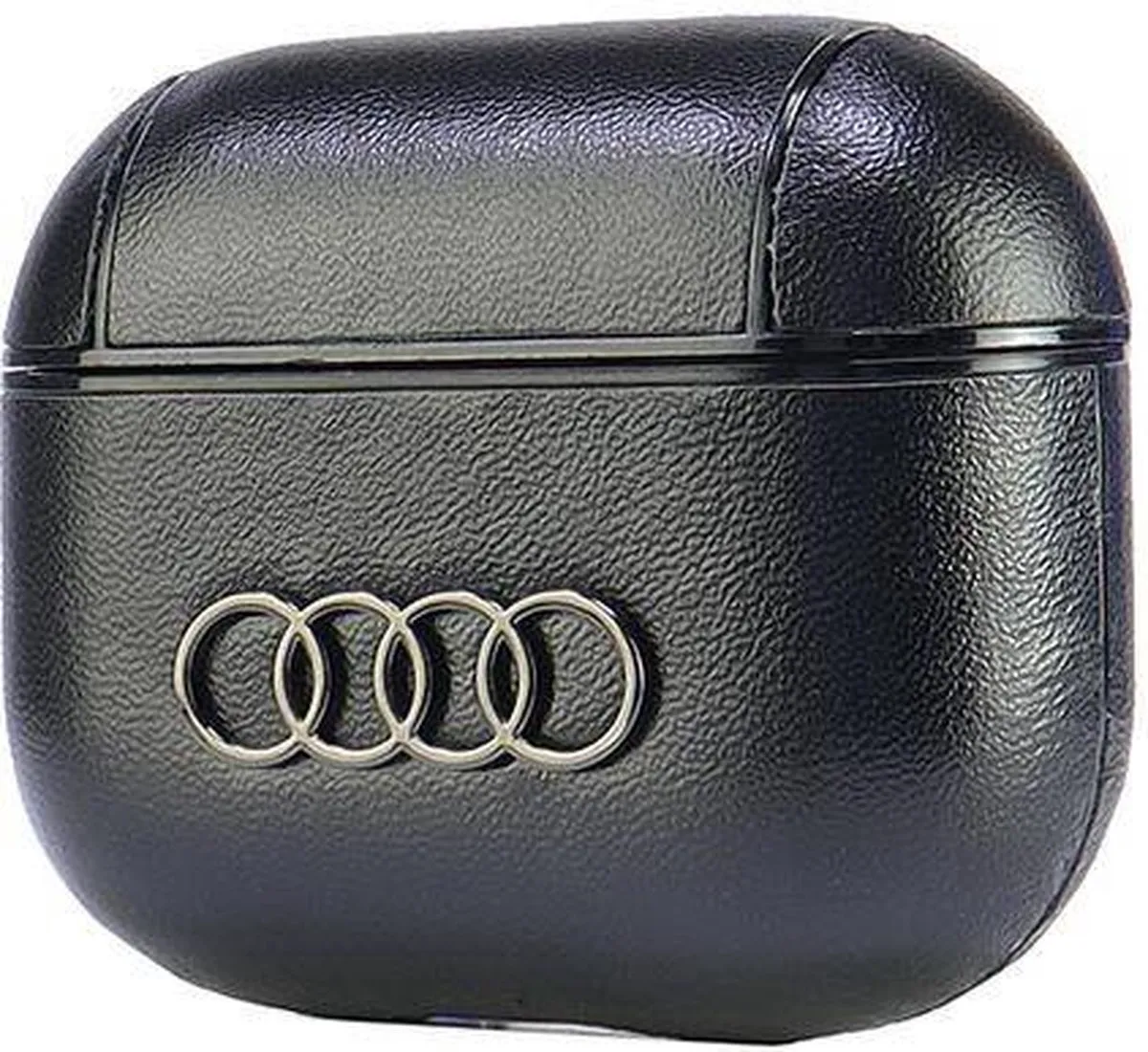 Audi Leather Big Logo AirPods Case - Zwart