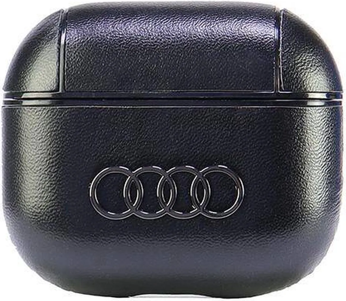 Audi Leather Big Logo AirPods Case - Zwart