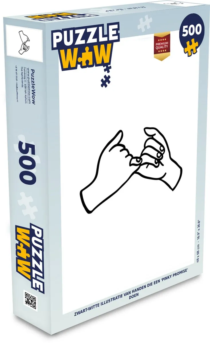 PuzzleWow Legpuzzel Pinky Promise 500 Stuks