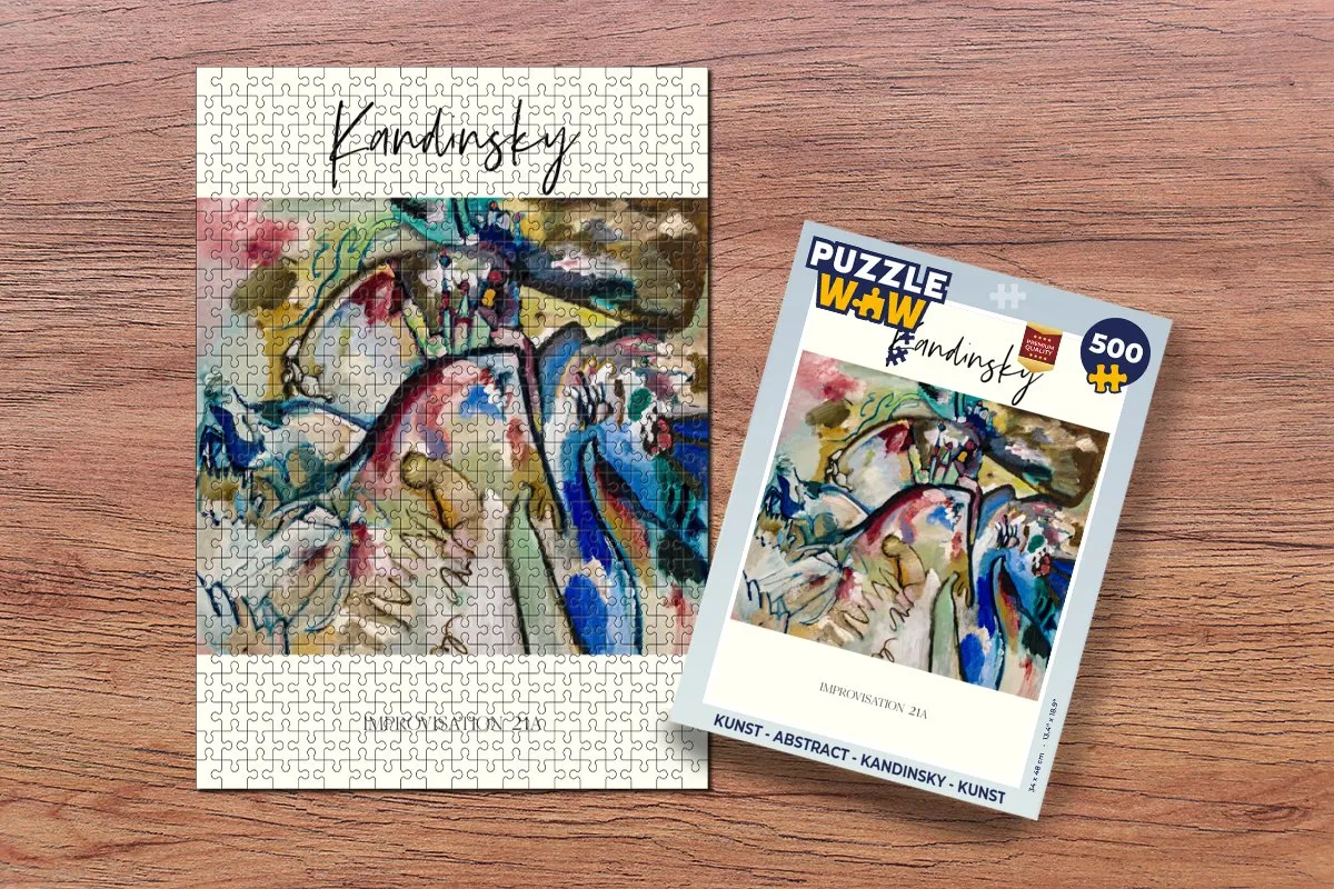 PuzzleWow Kandinsky Abstract Legpuzzel 500 Stuks - Multicolor