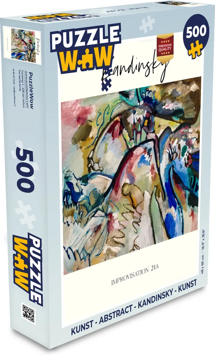 PuzzleWow Kandinsky Abstract Legpuzzel 500 Stuks