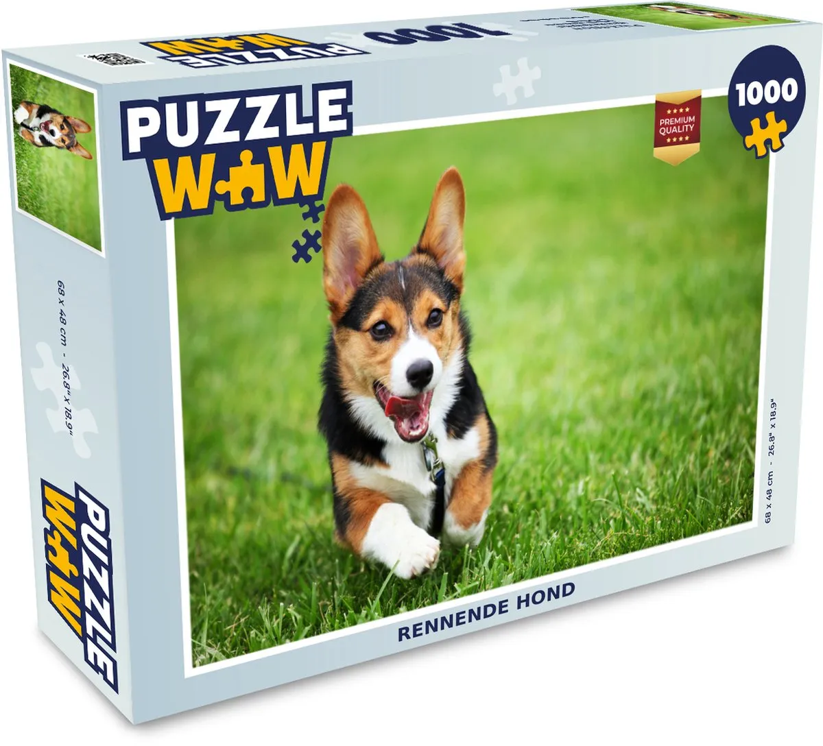 PuzzleWow Rennende Hond Legpuzzel 1000 Stuks