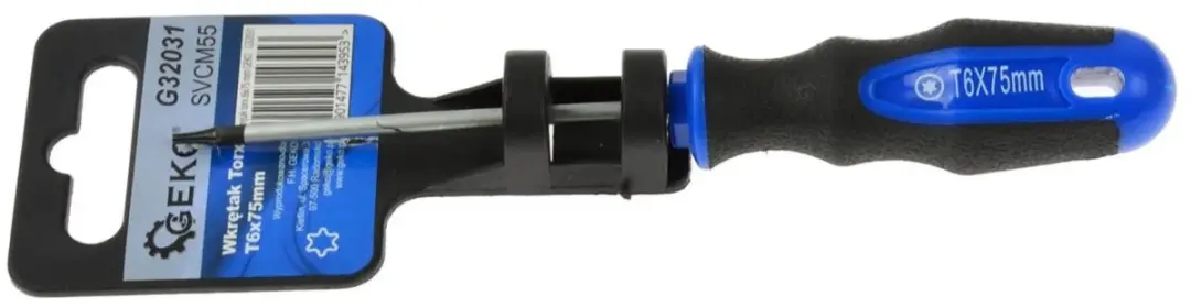 GEKO Torx schroevendraaier T6 x 75mm - afbeelding 2 van 2