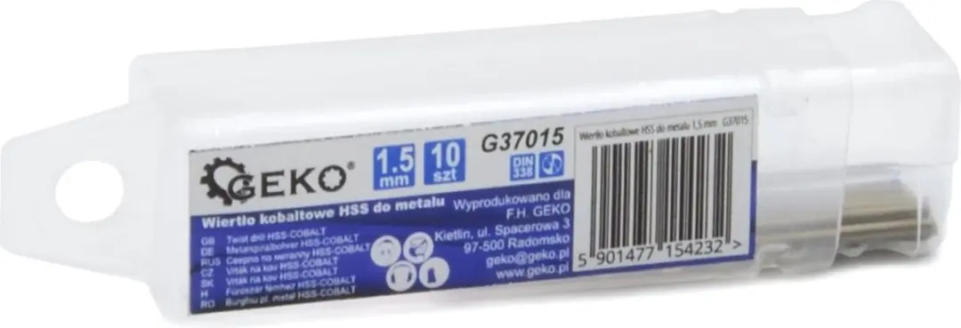 GEKO HSS Metaalboor 1,5 mm - 10 stuks - afbeelding 5 van 6
