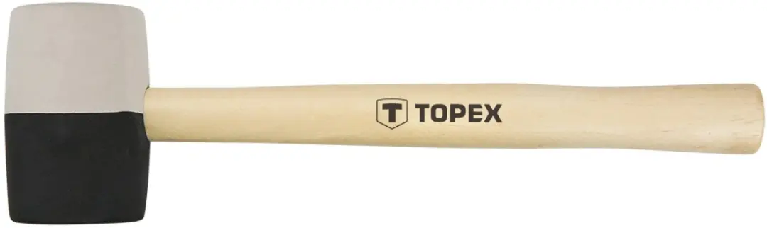 Topex Rubberhamer 450g - Houten Steel - afbeelding 2 van 2