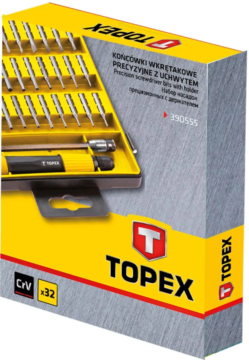 Topex Precisie Schroevendraaierset 32 Delig - 39D555 - afbeelding 2 van 5