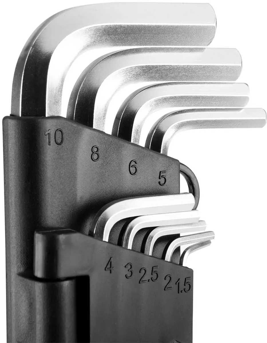 Topex Inbussleutelset 1,5-10 mm 9 stuks - afbeelding 2 van 6