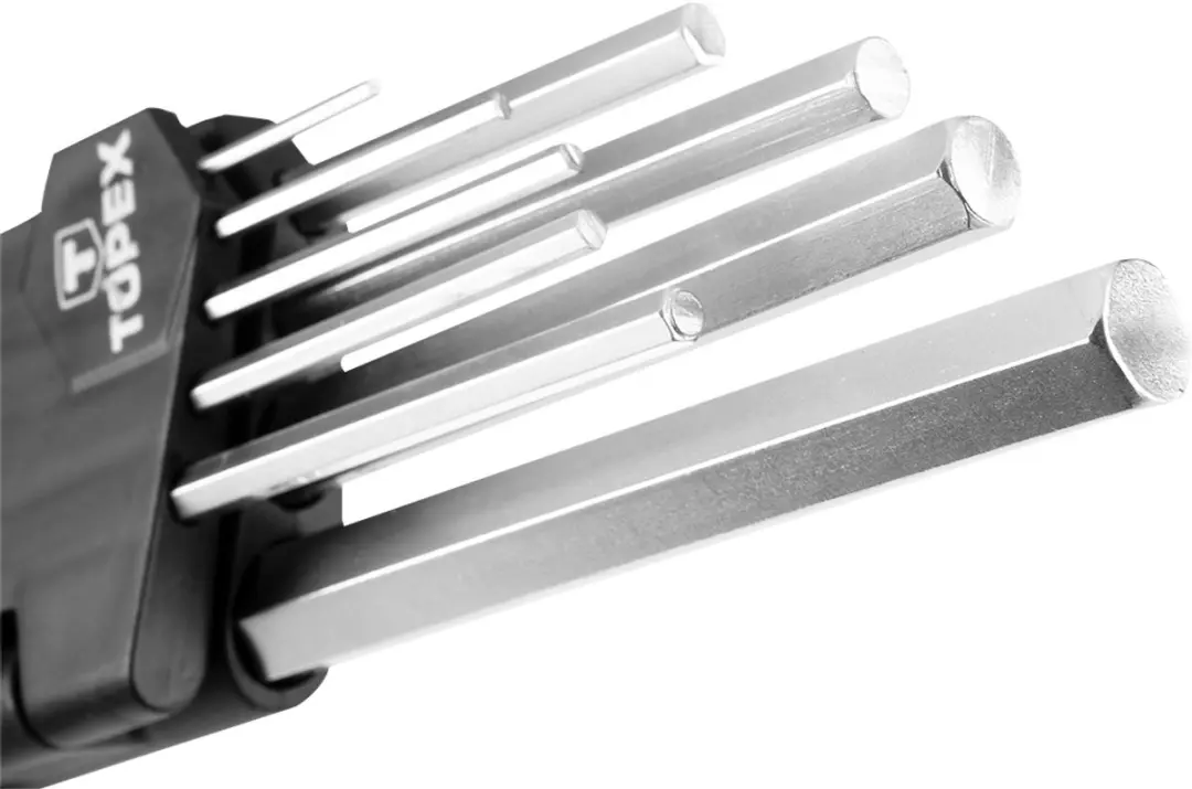 Topex Inbussleutelset 1,5-10 mm 9 stuks - afbeelding 3 van 6
