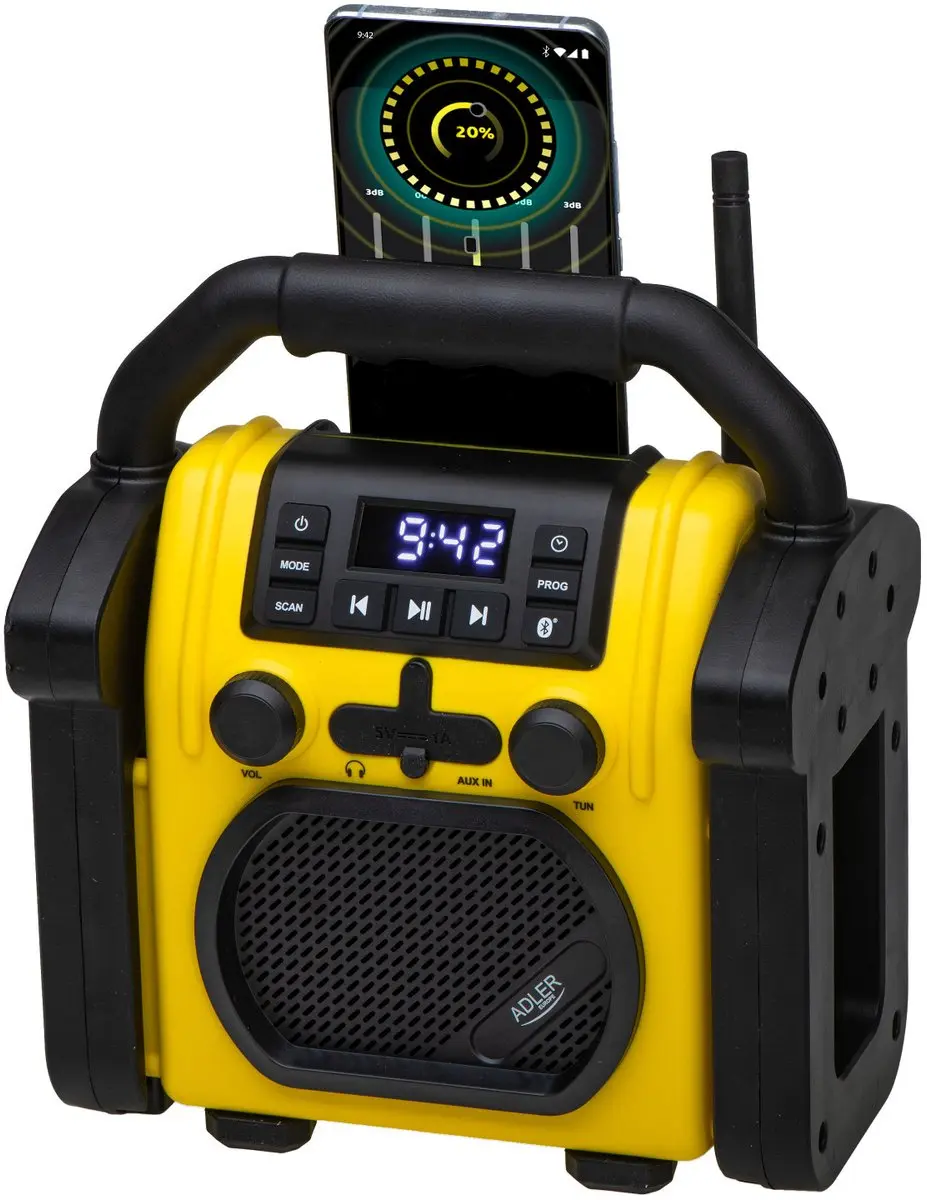 Adler AD 1911 Bouwradio - Bluetooth - 10W - afbeelding 3 van 6