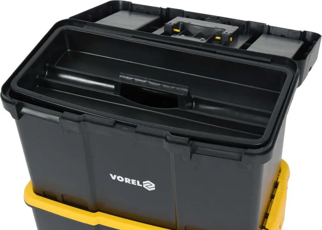 Vorel Toya T78731 Gereedschapswagen 2-delig - Zwart/Geel - afbeelding 5 van 6