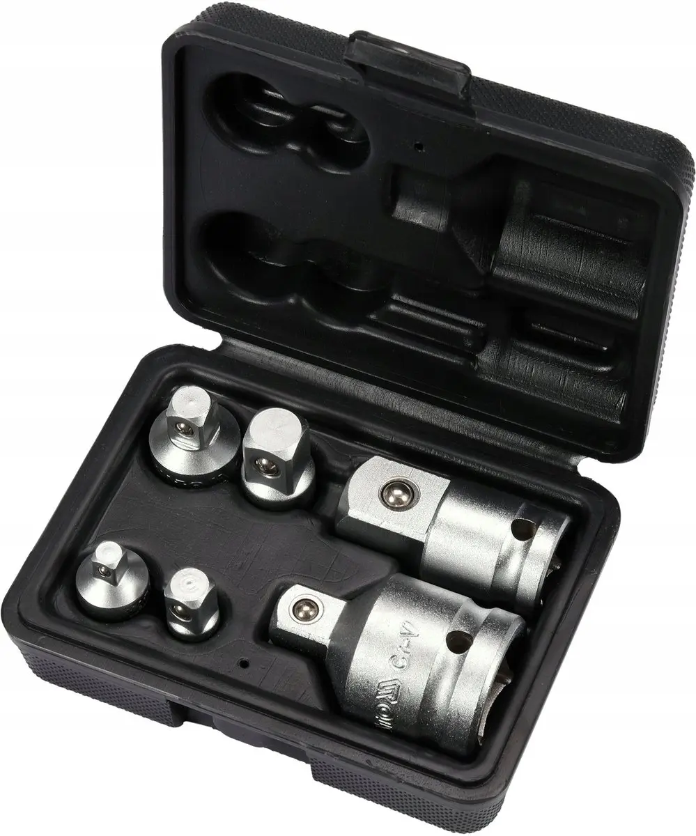 Yato YT-10671 Adapterset 6-delig - 1/4, 3/8, 1/2, 3/4 inch - afbeelding 2 van 5