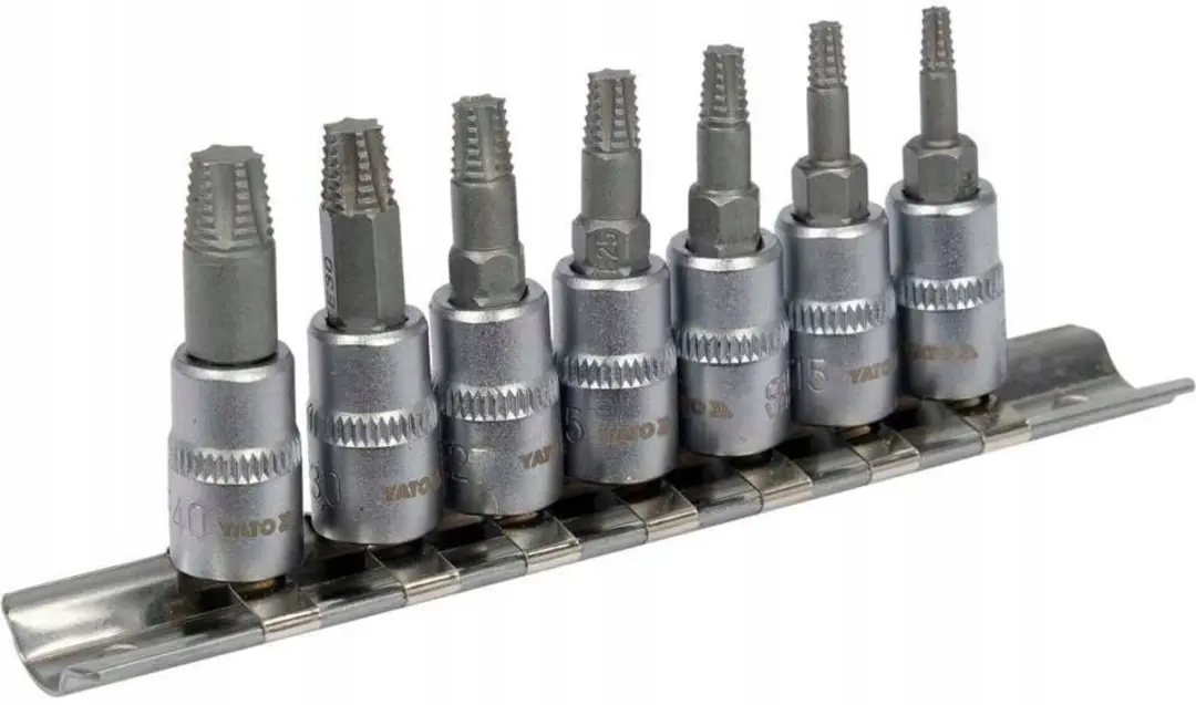 Yato Bitset voor Beschadigde Torx Schroeven - 7-delig - afbeelding 4 van 5