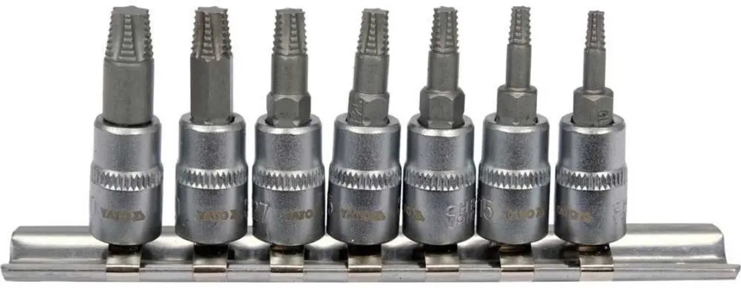 Yato Bitset voor Beschadigde Torx Schroeven - 7-delig - afbeelding 5 van 5