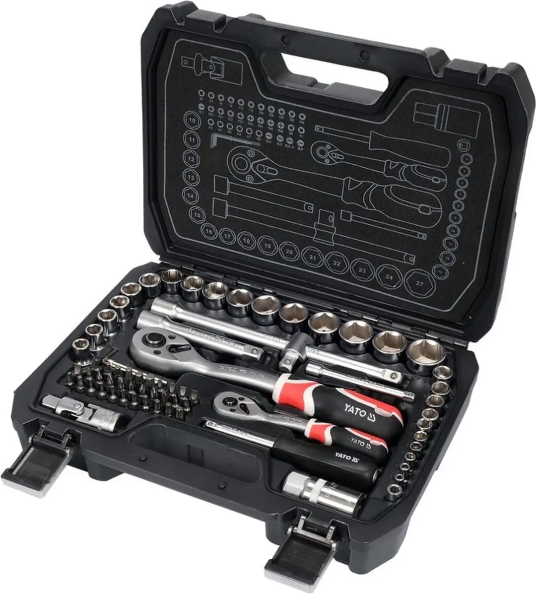 Yato YT-38782 Dopsleutelset 1/2 & 1/4