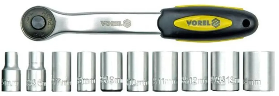 11-Delige Dop- en Ratelset 1/2"