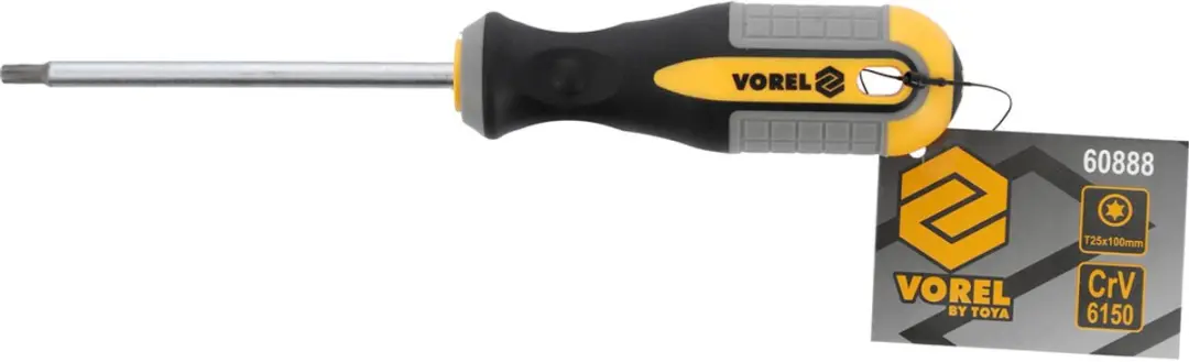Vorel Torx Schroevendraaier T25x100mm CrV