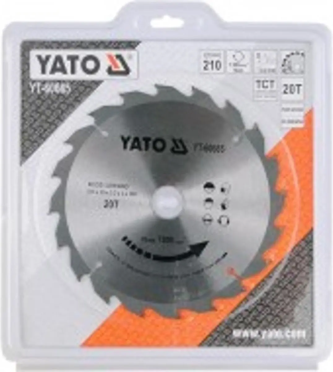 Yato YT-60665 Cirkelzaagblad - Ø210mm - 20T - 30mm as - afbeelding 3 van 3