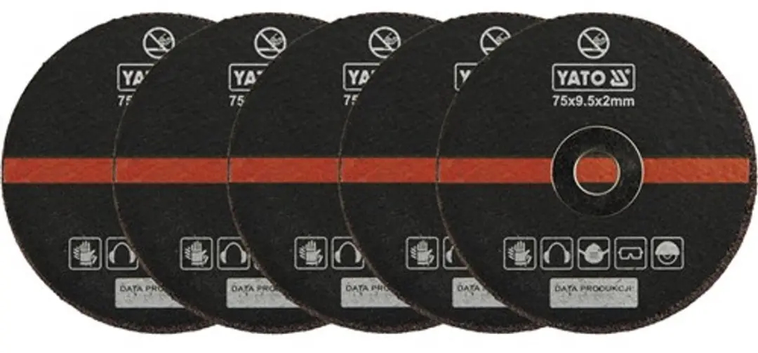 YATO 5 Delige 75 mm Slijpschijven Set (Doorslijpschijven)