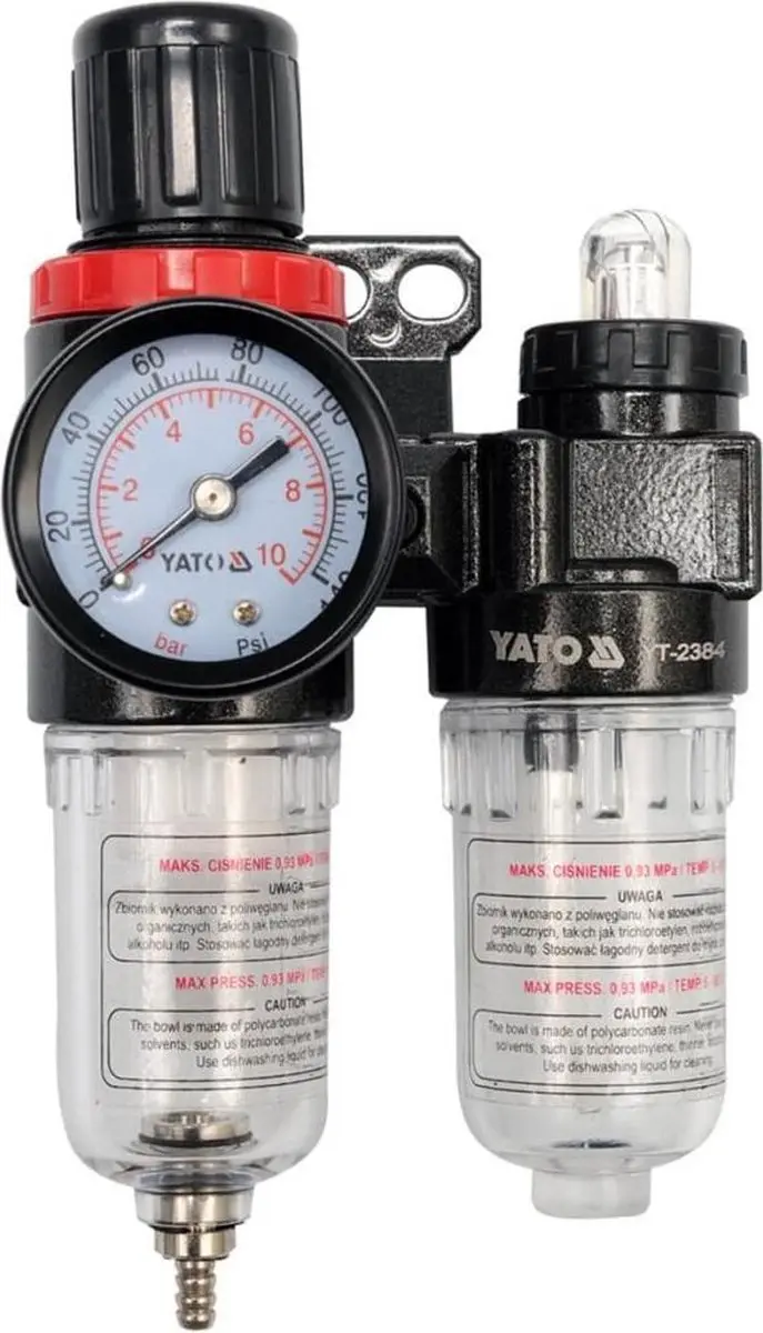 Yato YT-2384 Luchtfilterregelaar met Smeertoestel 6.3mm