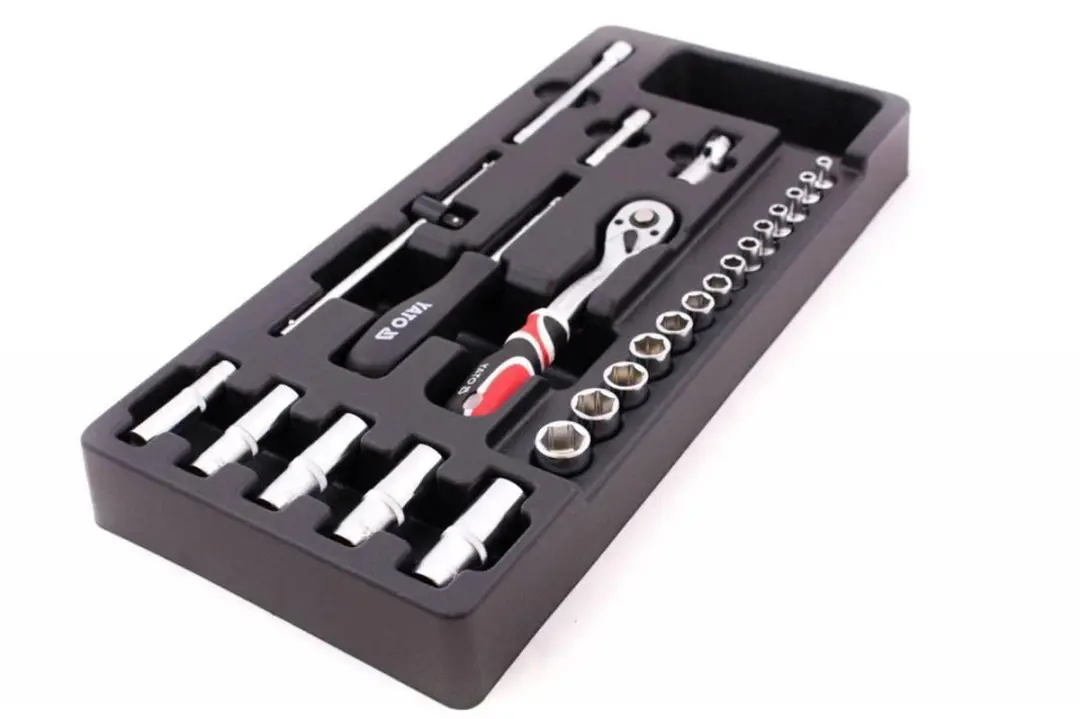 Yato YT-5541 Doppenset met Ratel 1/4" - 25-delig - afbeelding 3 van 6