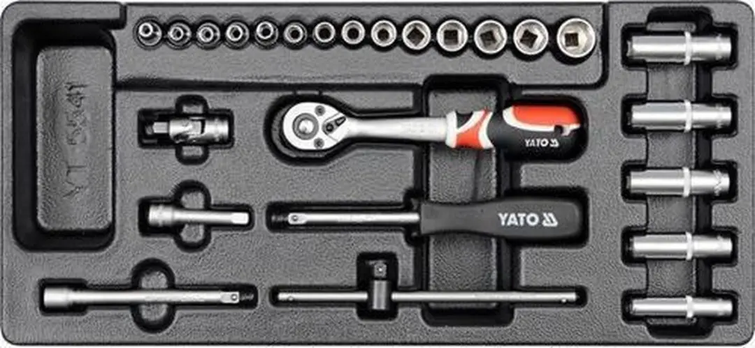 Yato YT-5541 Doppenset met Ratel 1/4" - 25-delig - afbeelding 6 van 6
