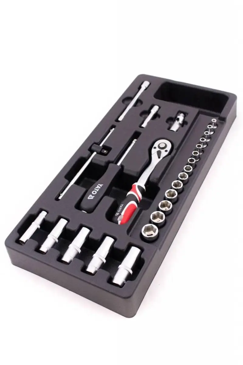 Yato YT-5541 Doppenset met Ratel 1/4" - 25-delig - afbeelding 5 van 6