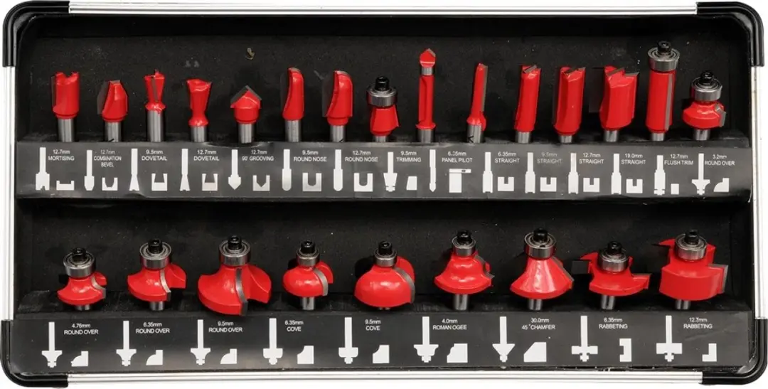 YATO Professionele Bovenfreesbitset 24-delig