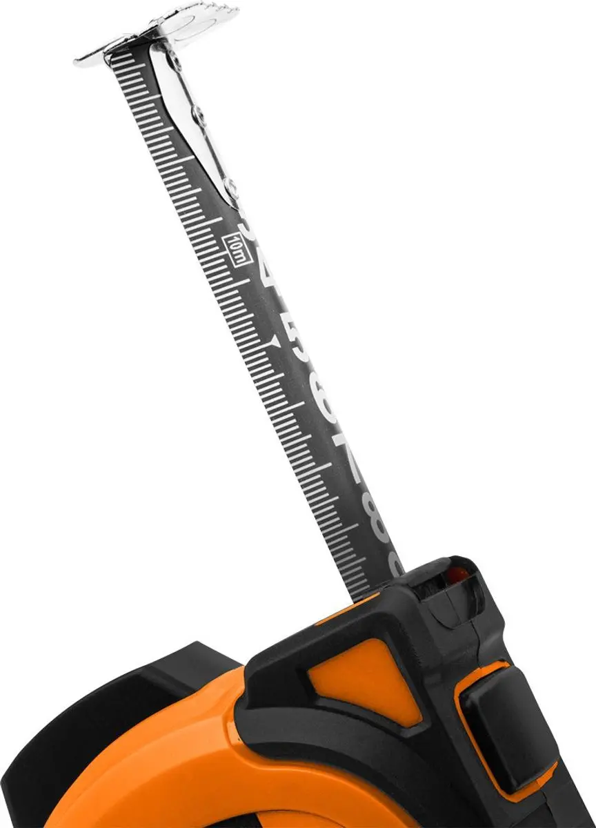 Neo Tools Super Black - Stalen Rolmaat - 5m - Auto Blokkeerfunctie - Magnetisch - Twee Stopknoppen - afbeelding 4 van 6