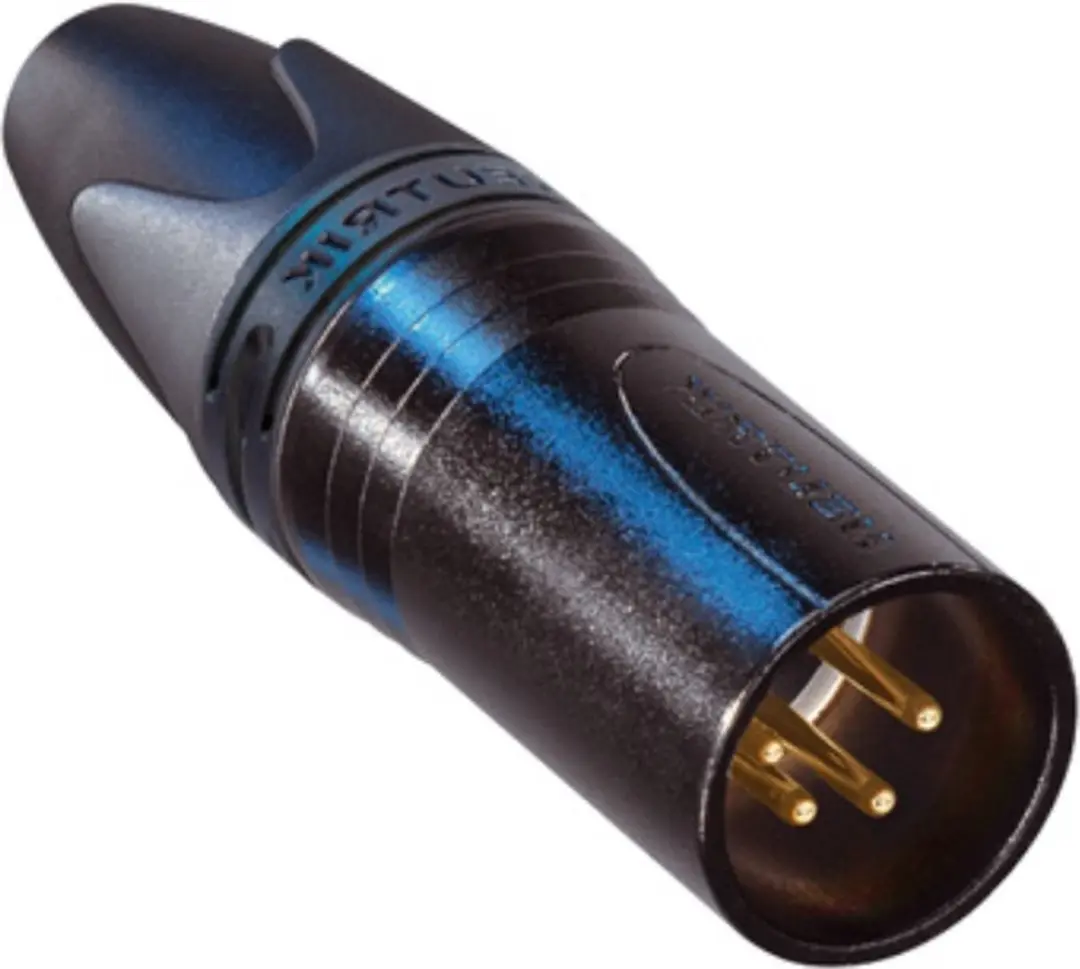 Neutrik NC4MXX-B XLR-connector - 4-pins - Zwart - afbeelding 4 van 4