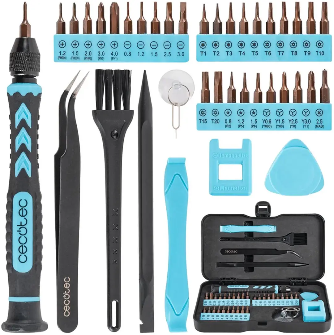 Cecotec Precissiongyro 100 Schroevendraaierset Zilver