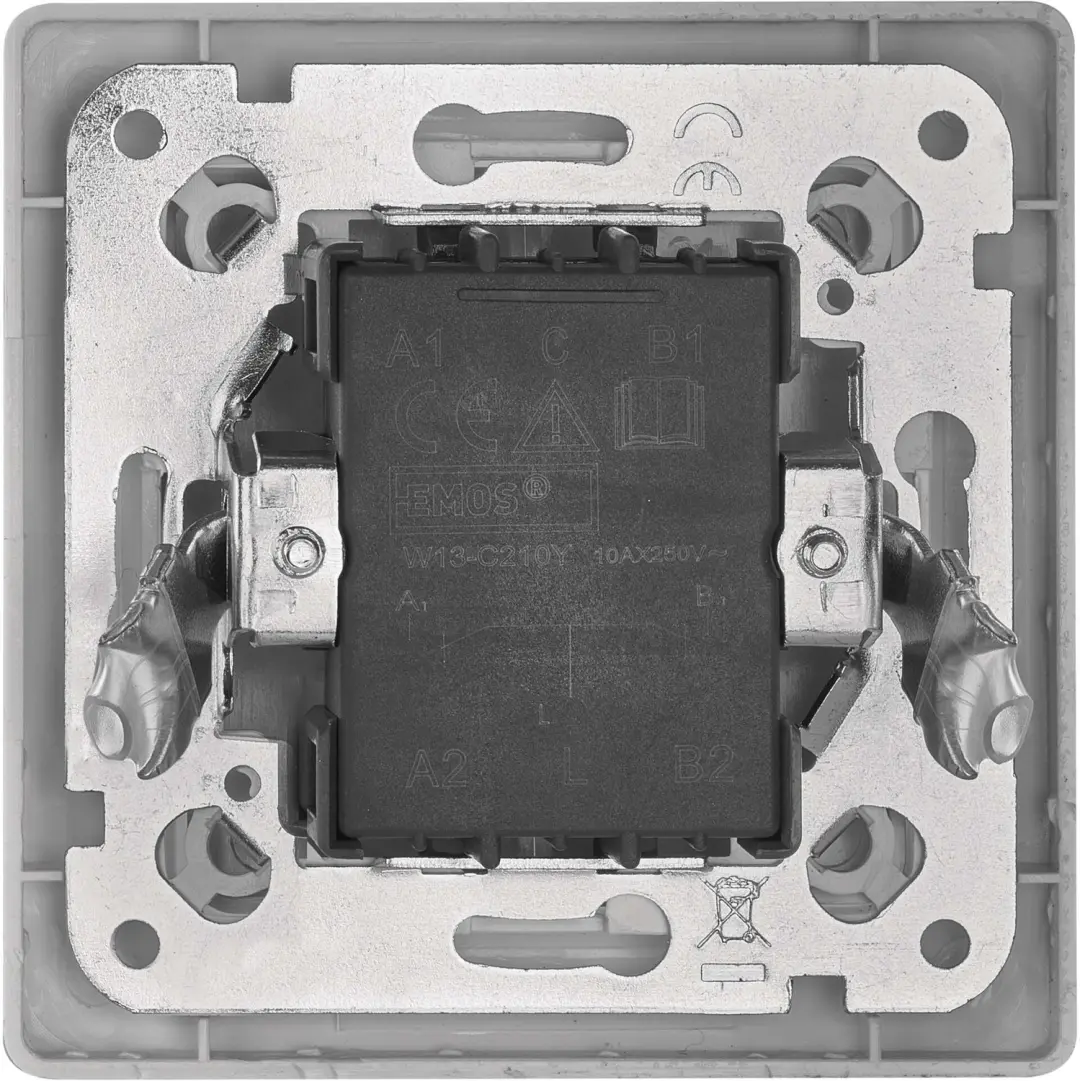 Emos A6100.1 Schakelaar Serie 5 - Wit - afbeelding 4 van 6