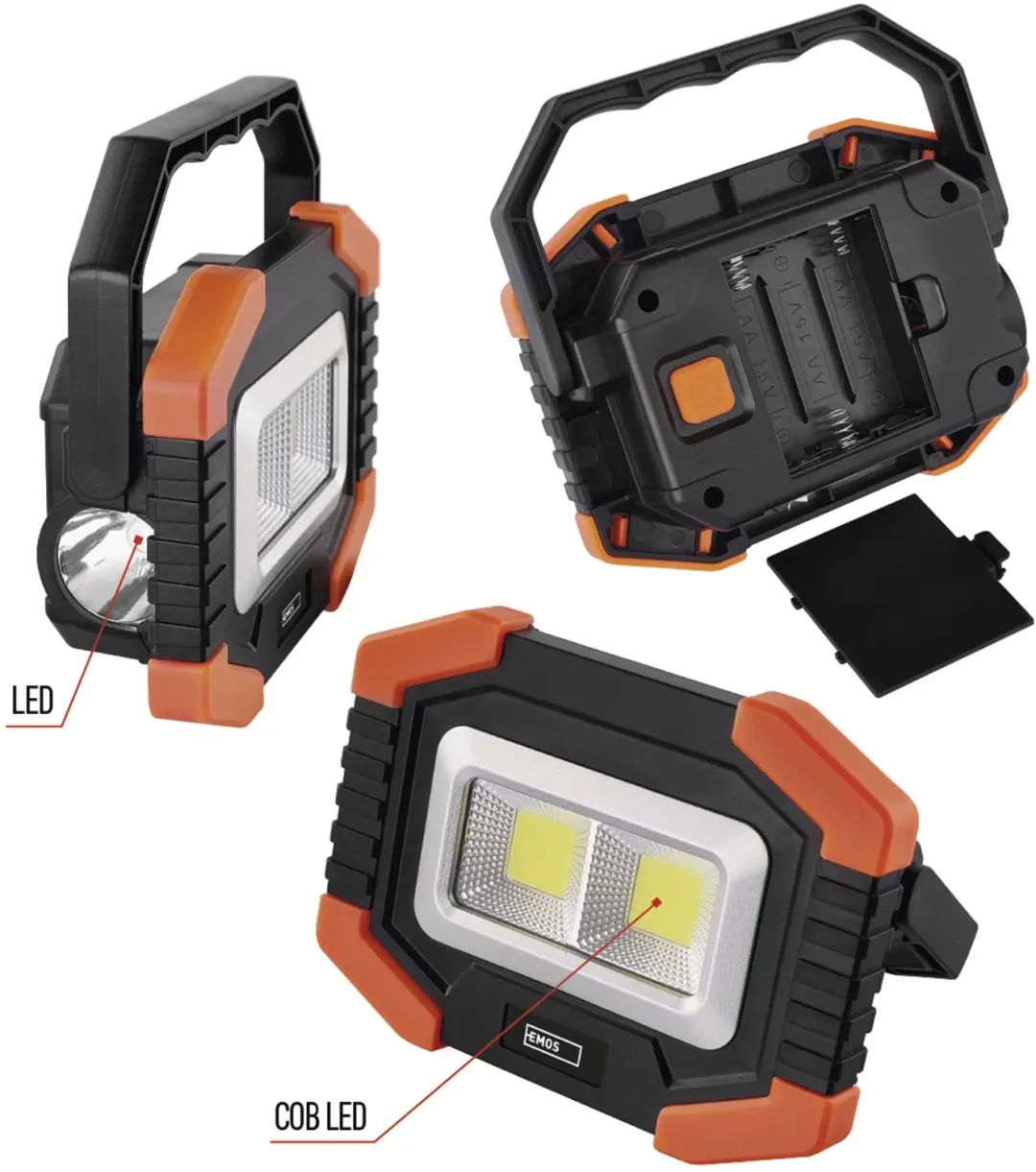 Emos COB LED-werklamp P4112 - 350 lm - afbeelding 3 van 6