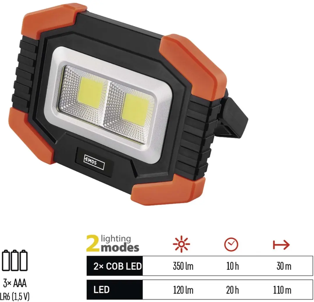 Emos COB LED-werklamp P4112 - 350 lm - afbeelding 6 van 6