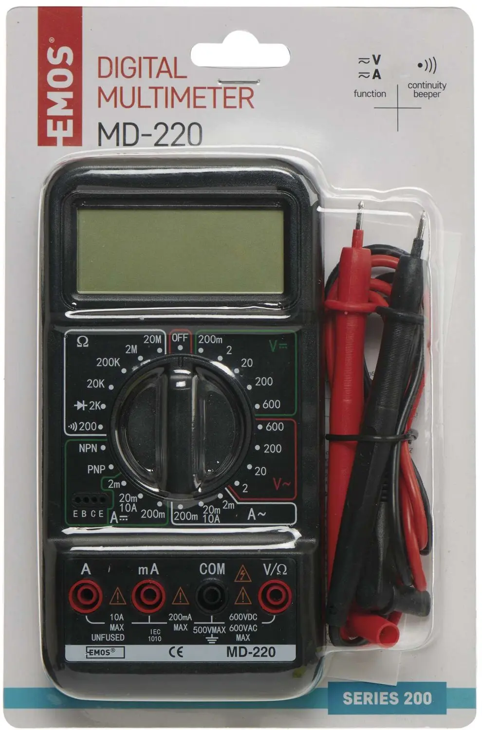 EMOS Multimeter MD-220, M2092 - afbeelding 3 van 4