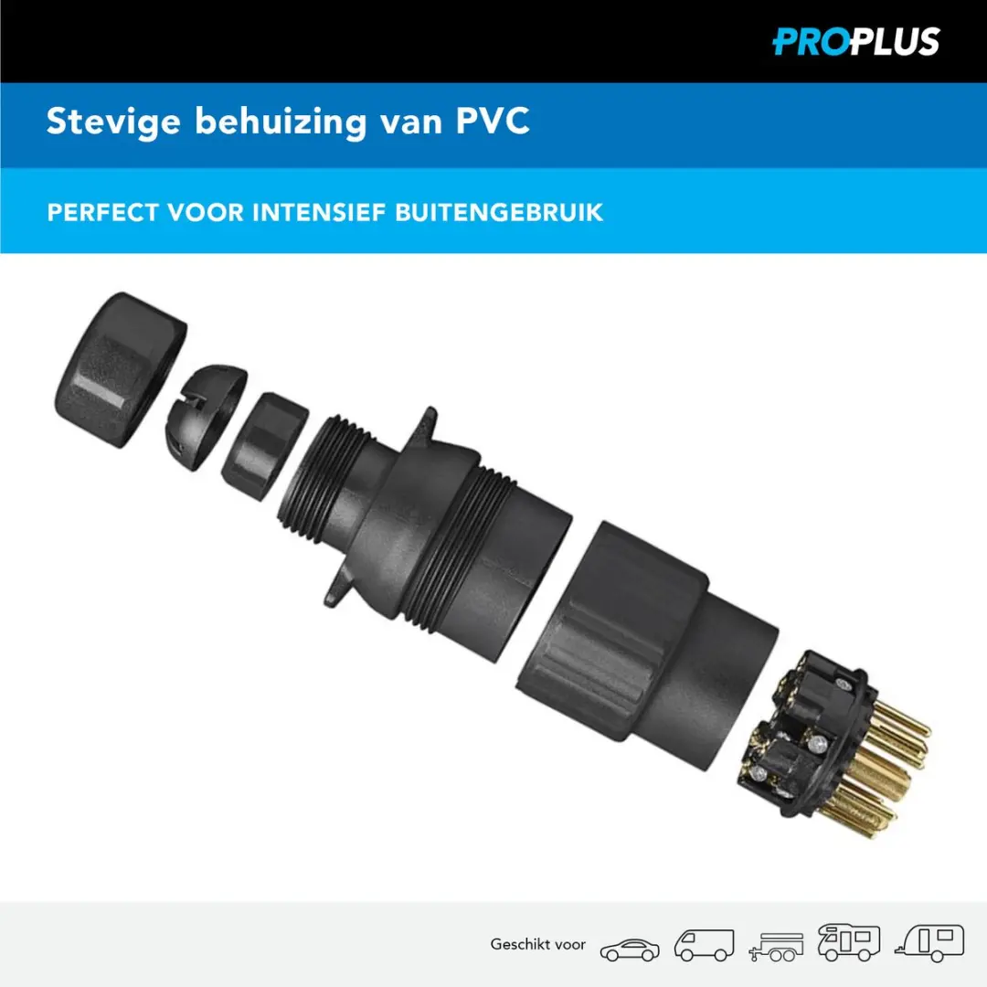 ProPlus Stekker 13-polig Multicon West - Zwart - afbeelding 2 van 4