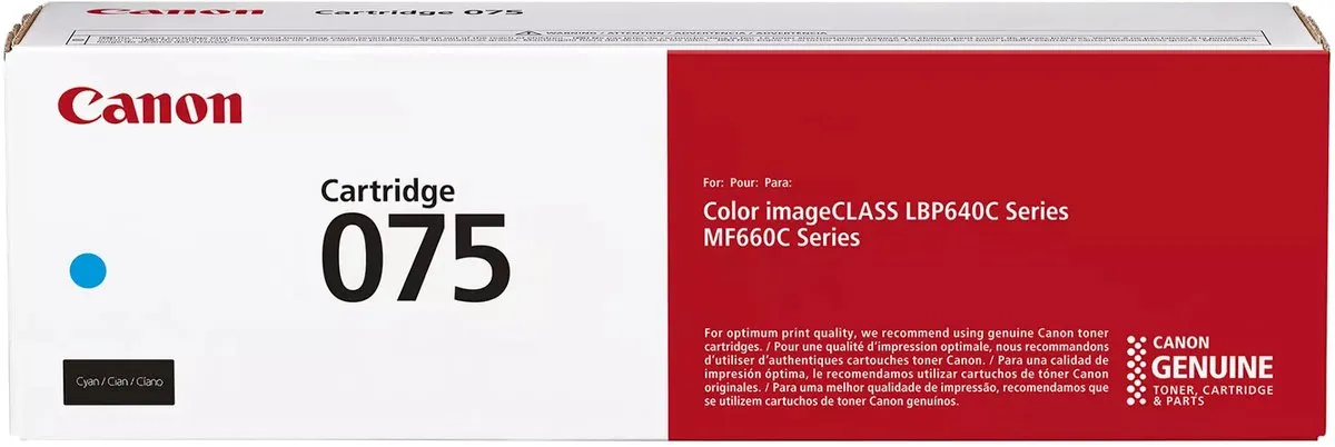 Canon 075 Tonercartridge Cyaan 1300 Pagina's