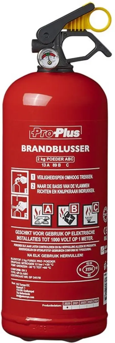 ProPlus Brandblusser met manometer