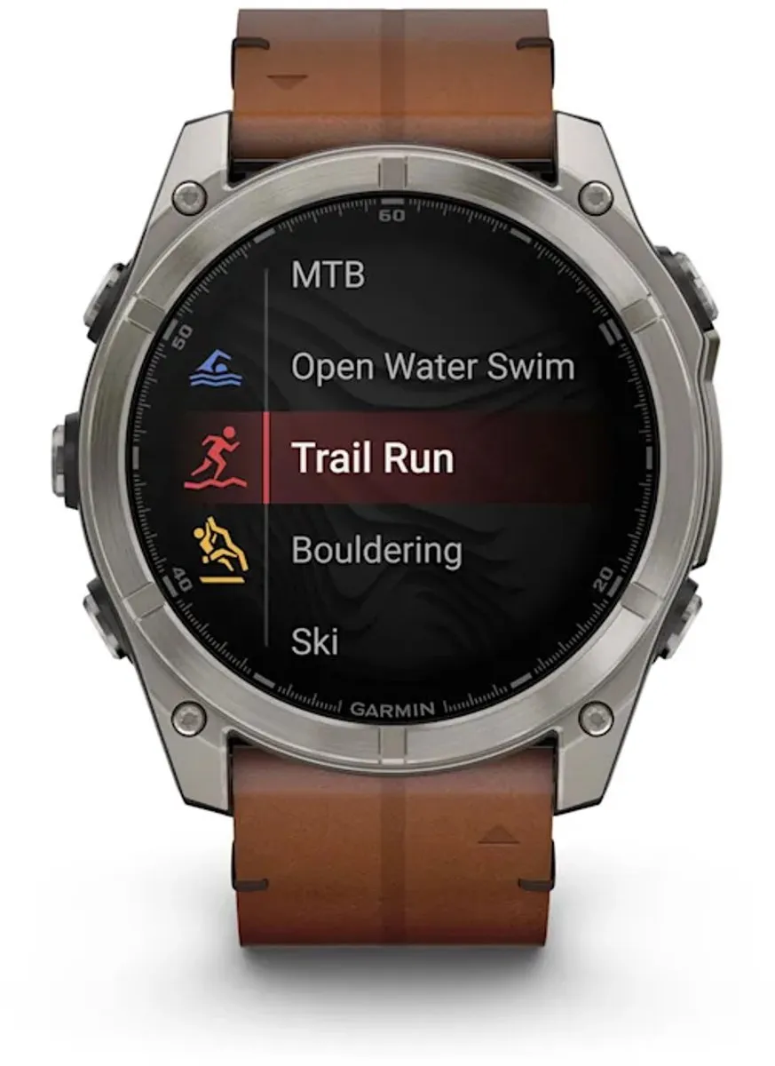 Garmin fēnix 8 51mm - AMOLED Sapphire - Titanium/Bruin - afbeelding 5 van 6