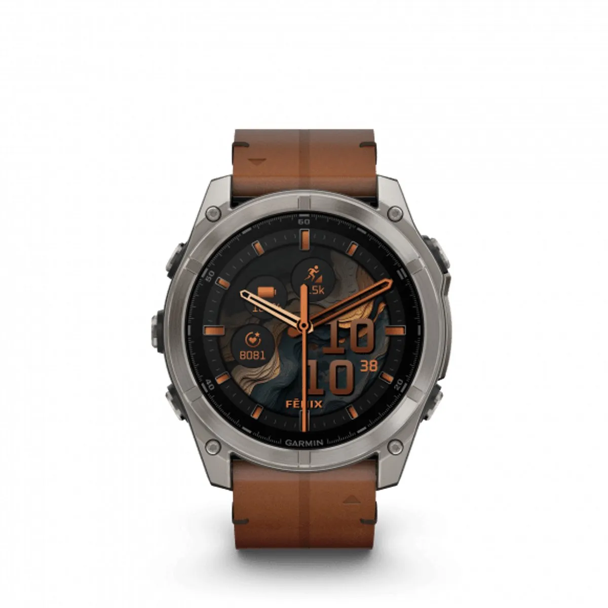 Garmin fēnix 8 51mm - AMOLED Sapphire - Titanium/Bruin - afbeelding 6 van 6