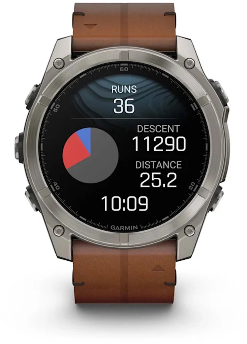 Garmin fēnix 8 51mm - AMOLED Sapphire - Titanium/Bruin - afbeelding 2 van 6