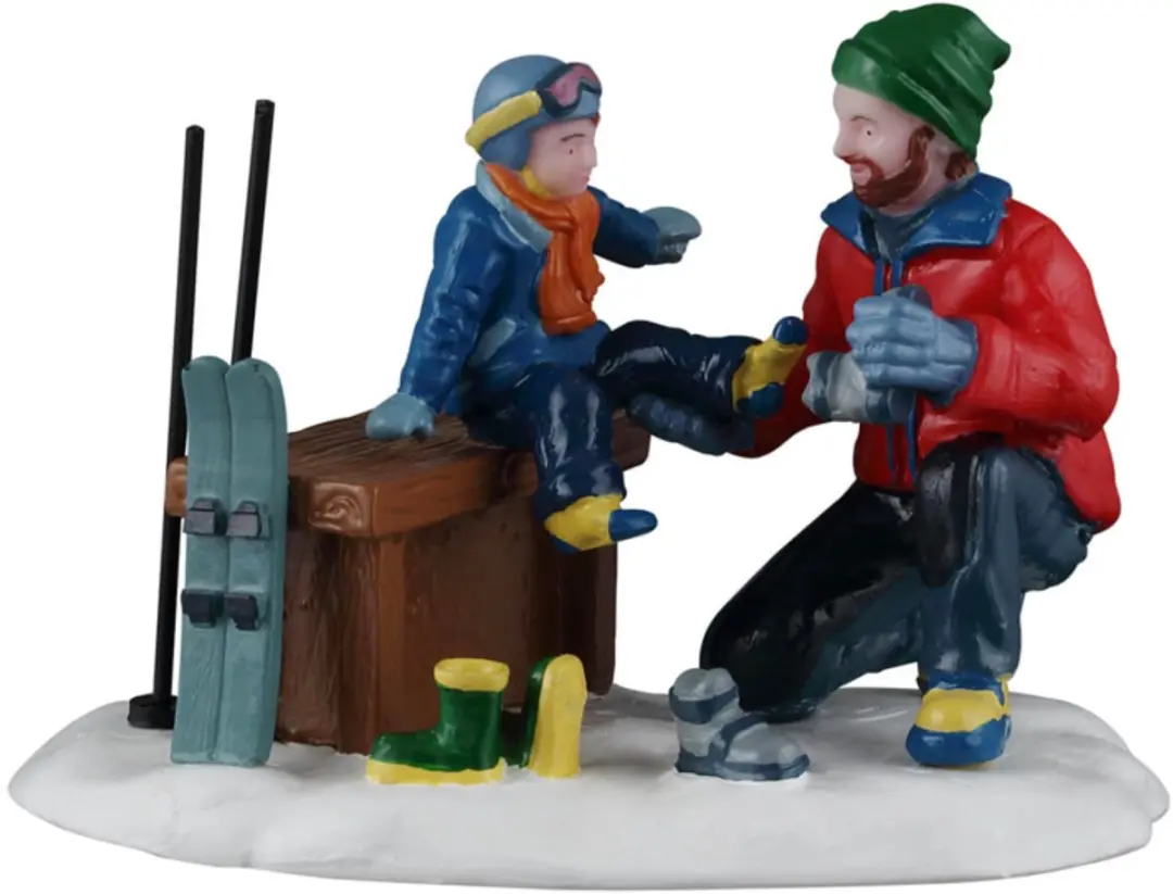 Lemax Father and Son Ski Day Figuur